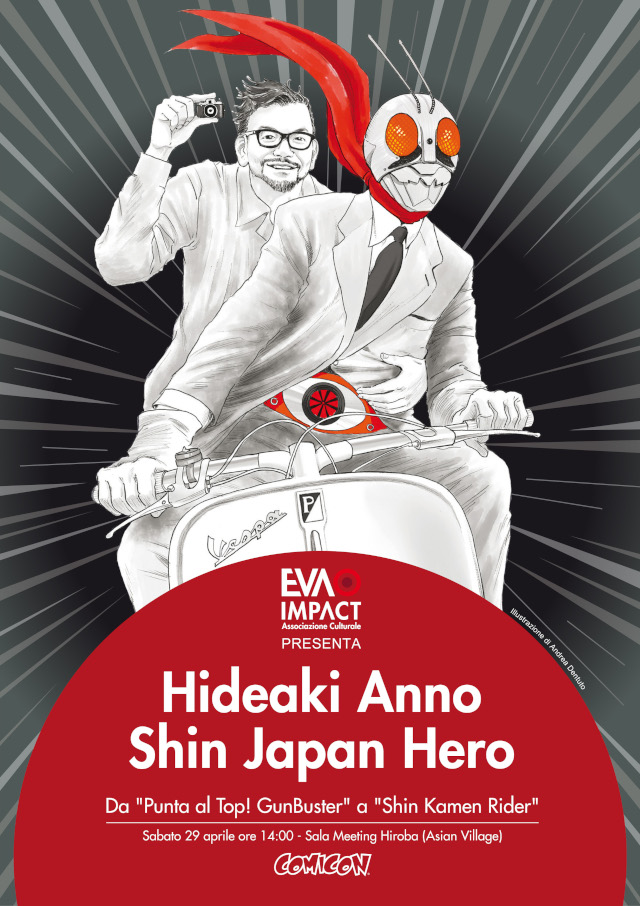 EVA IMPACT presenta Hideaki Anno - Shin Japan Hero, da Punta al Top! GunBuster a Shin Kamen Rider