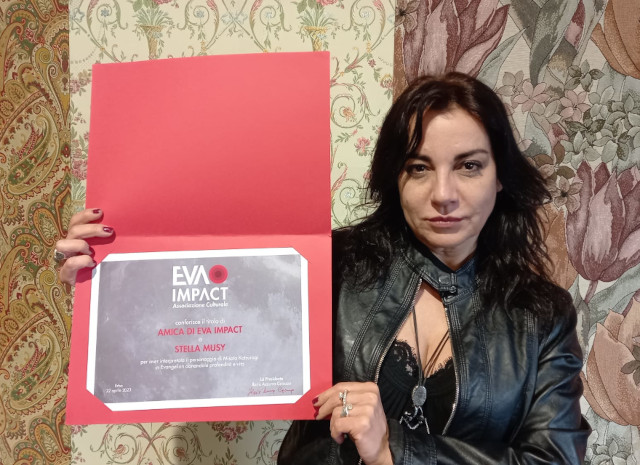 La doppiatrice Stella Musy viene insignita del titolo Amica di EVA IMPACT