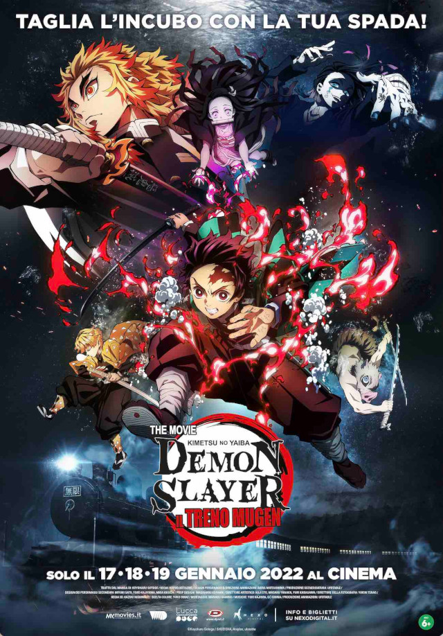 Demon Slayer – The Movie: Il Treno Mugen - Nexo Anime al cinema - Sconti e biglietti omaggio da EVA IMPACT e Nexo Digital