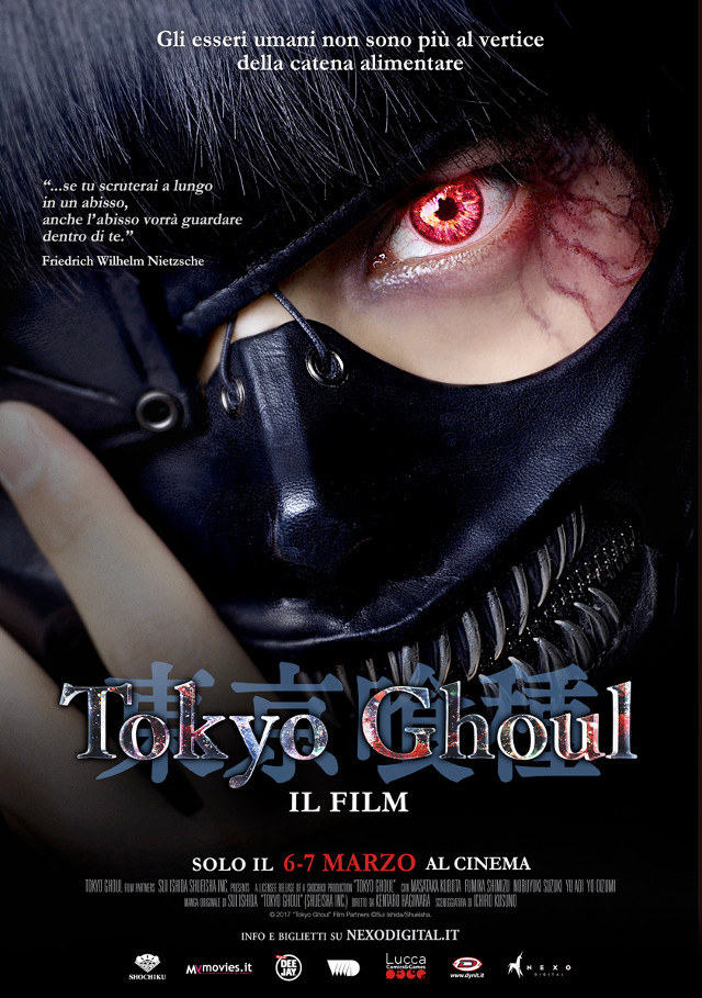 Tokyo Ghoul - Nexo Anime al cinema - Sconti e biglietti omaggio da EVA IMPACT e Nexo Digital