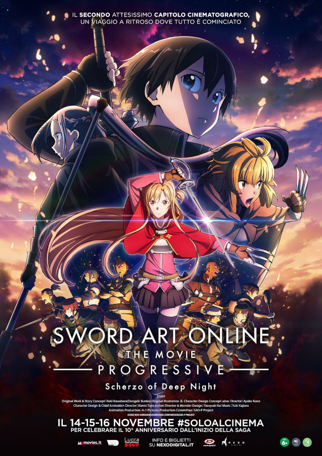 Sword Art Online Progressive: Scherzo of Deep Night - Nexo Anime al cinema - Sconti e biglietti omaggio da EVA IMPACT e Nexo Digital