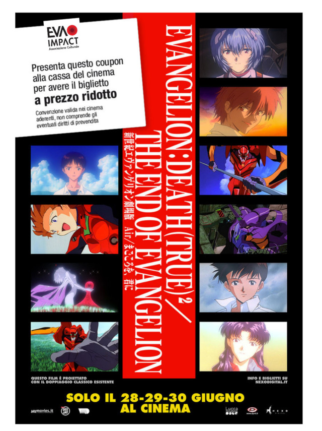 Coupon per un biglietto a tariffa ridotta per Evangelion: Death(true)²/The End of Evangelion