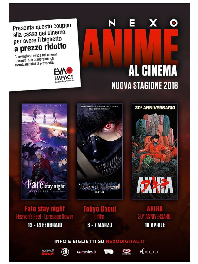 Coupon per un biglietto a tariffa ridotta per Fate/stay night: Heaven’s Feel 1. Presage Flower